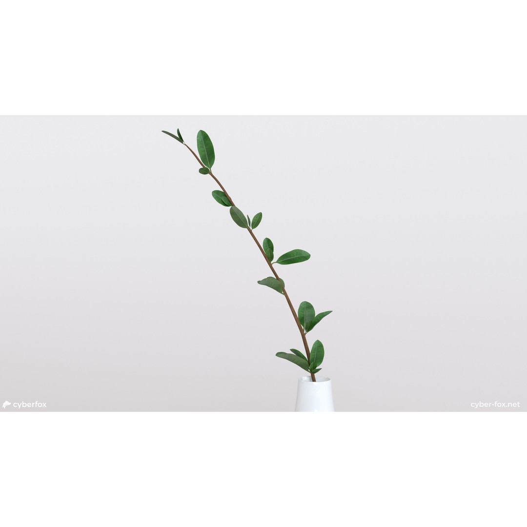 Futuristic Vase 3D Model – Low Poly Ceramic Decor with PBR Textures - View 6