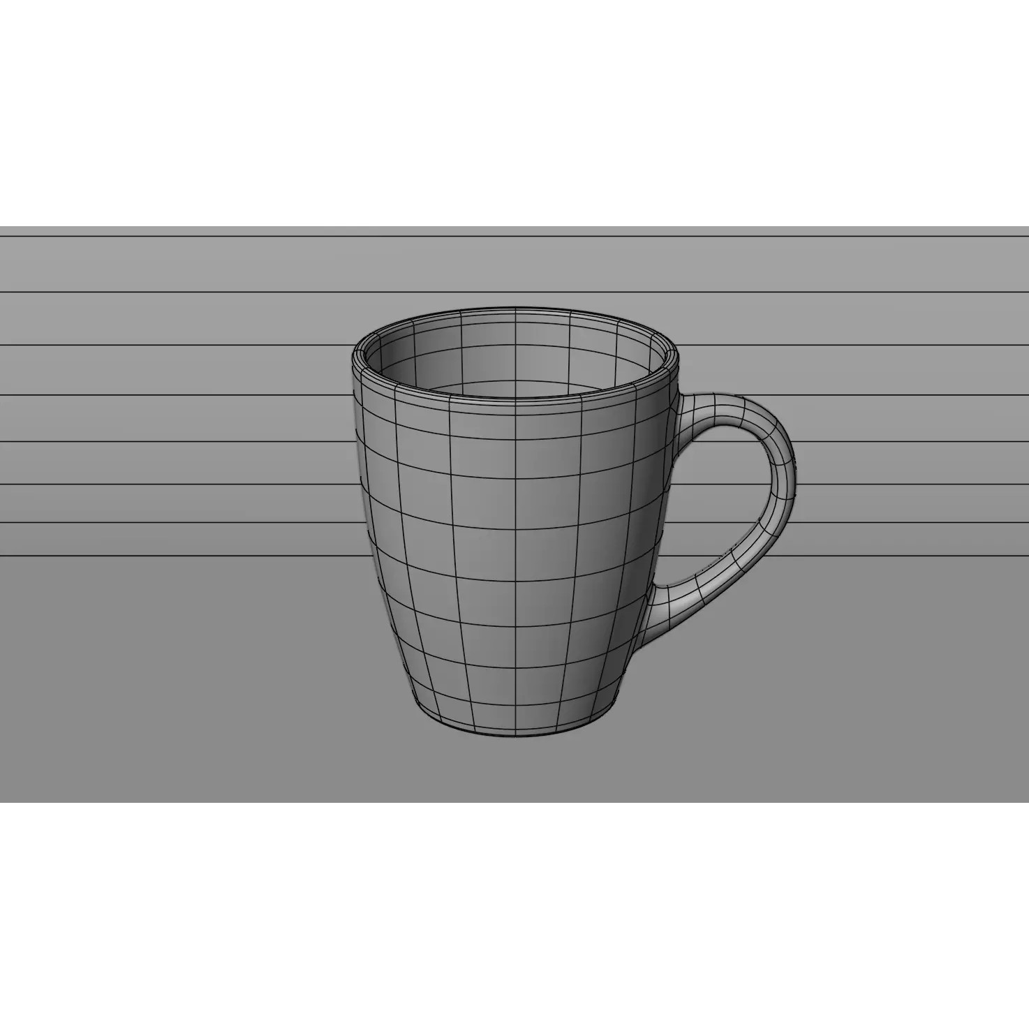 Green Coffee Cup - Low-Poly Game-Ready 3D Model - View 16