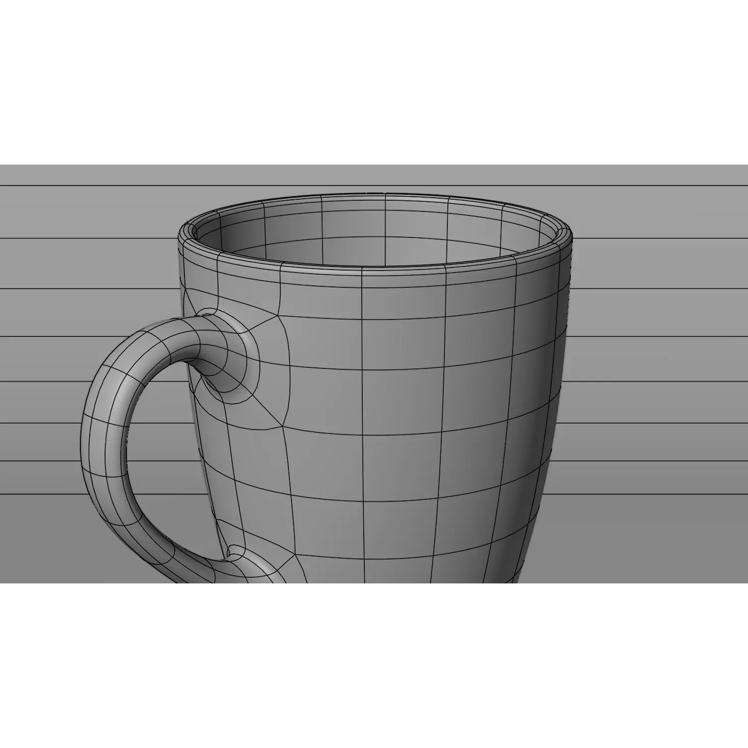 Green Coffee Cup - Low-Poly Game-Ready 3D Model - View 17