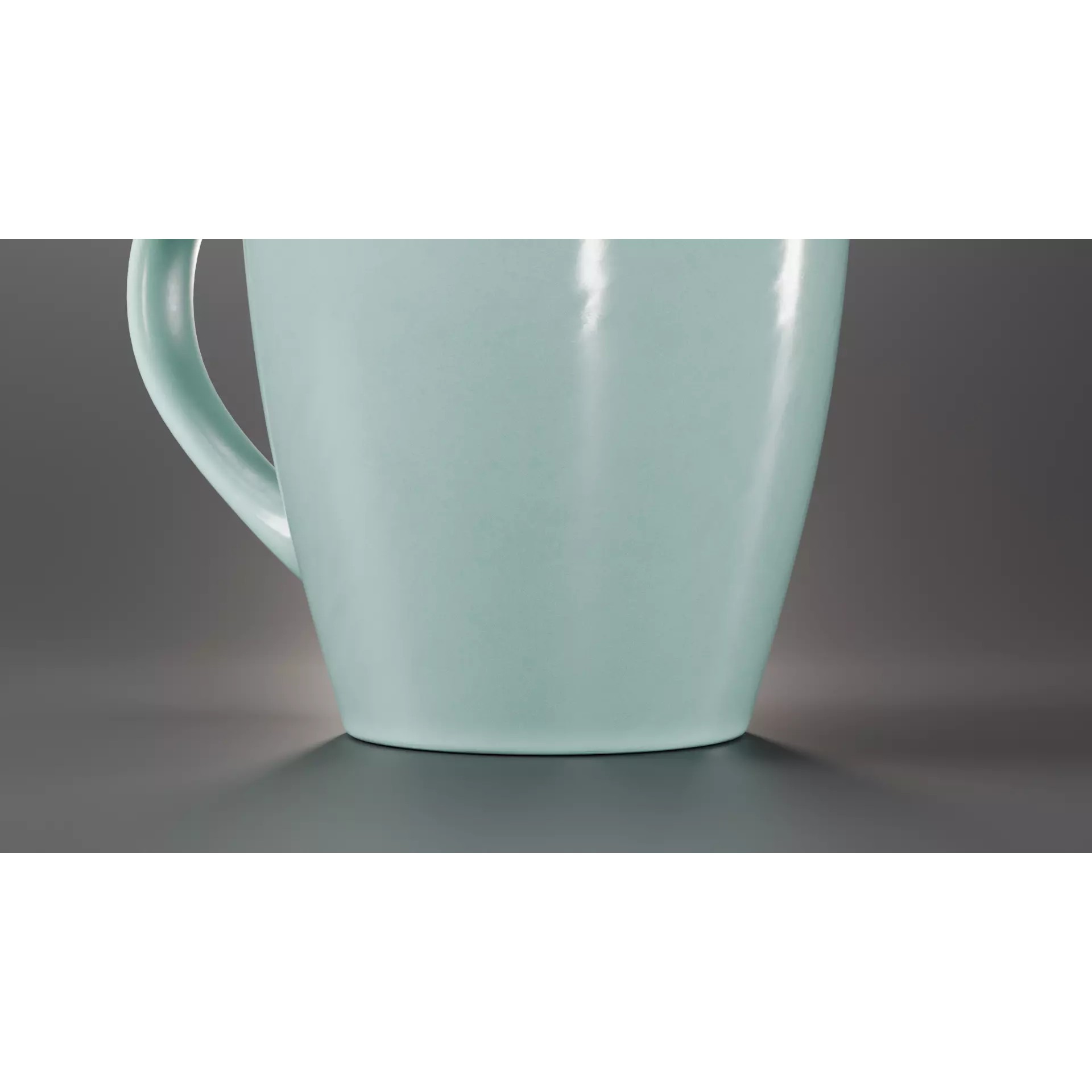 Green Coffee Cup - Low-Poly Game-Ready 3D Model - View 3