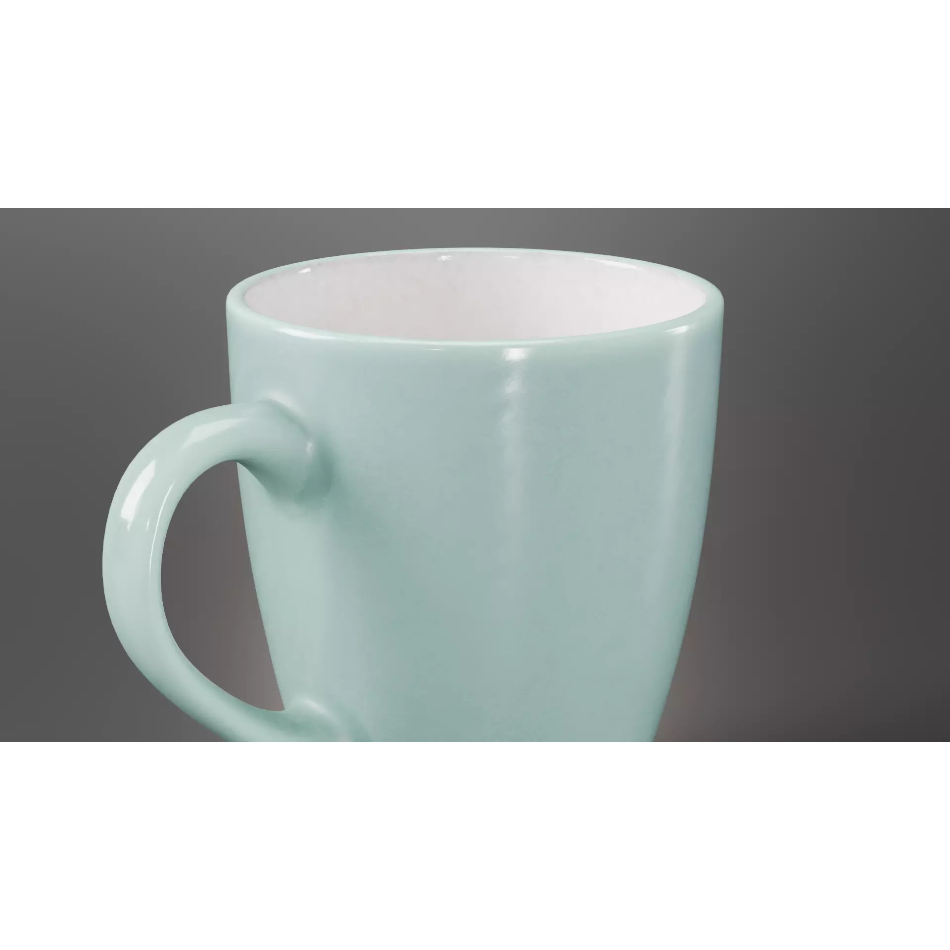 Green Coffee Cup - Low-Poly Game-Ready 3D Model - View 4