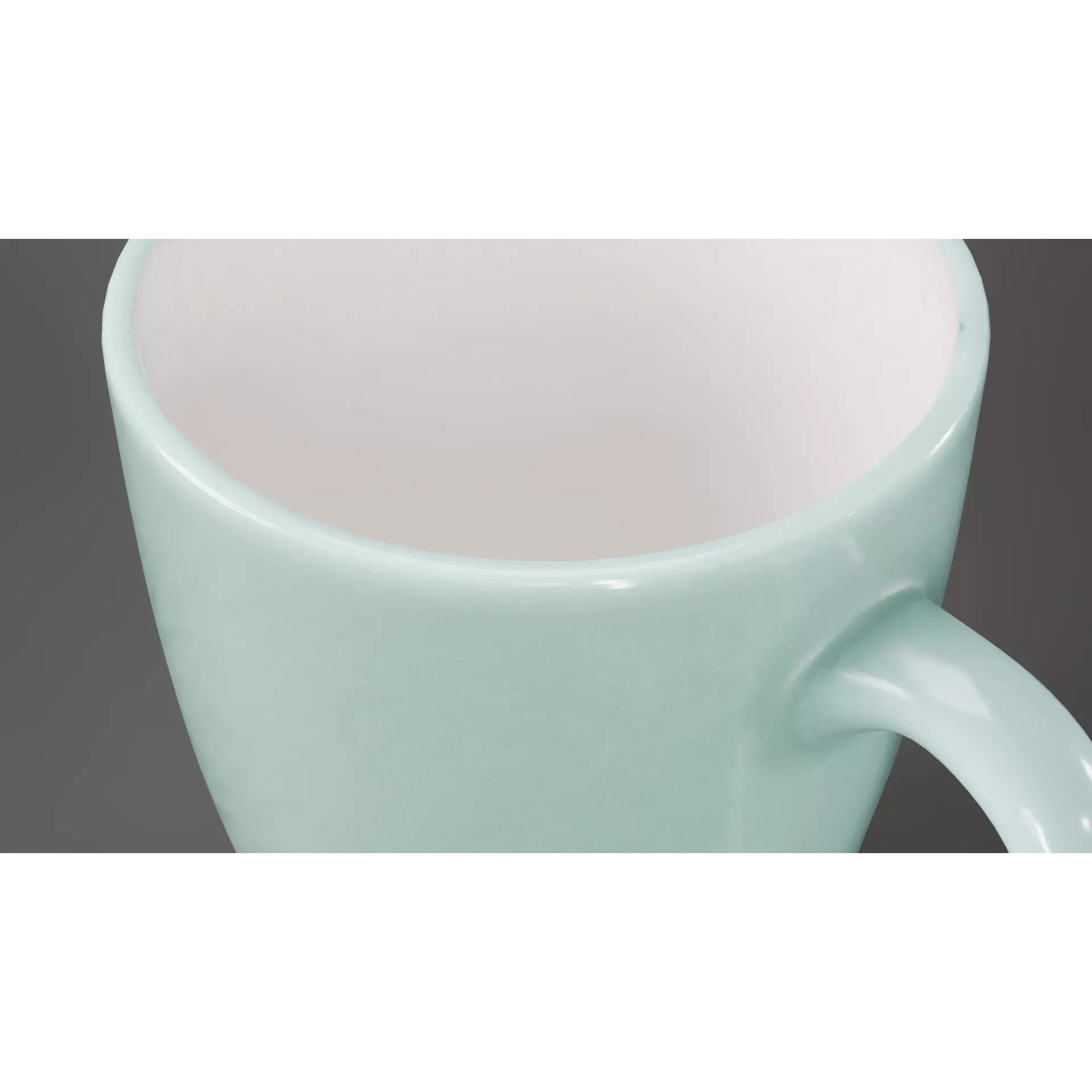 Green Coffee Cup - Low-Poly Game-Ready 3D Model - View 6