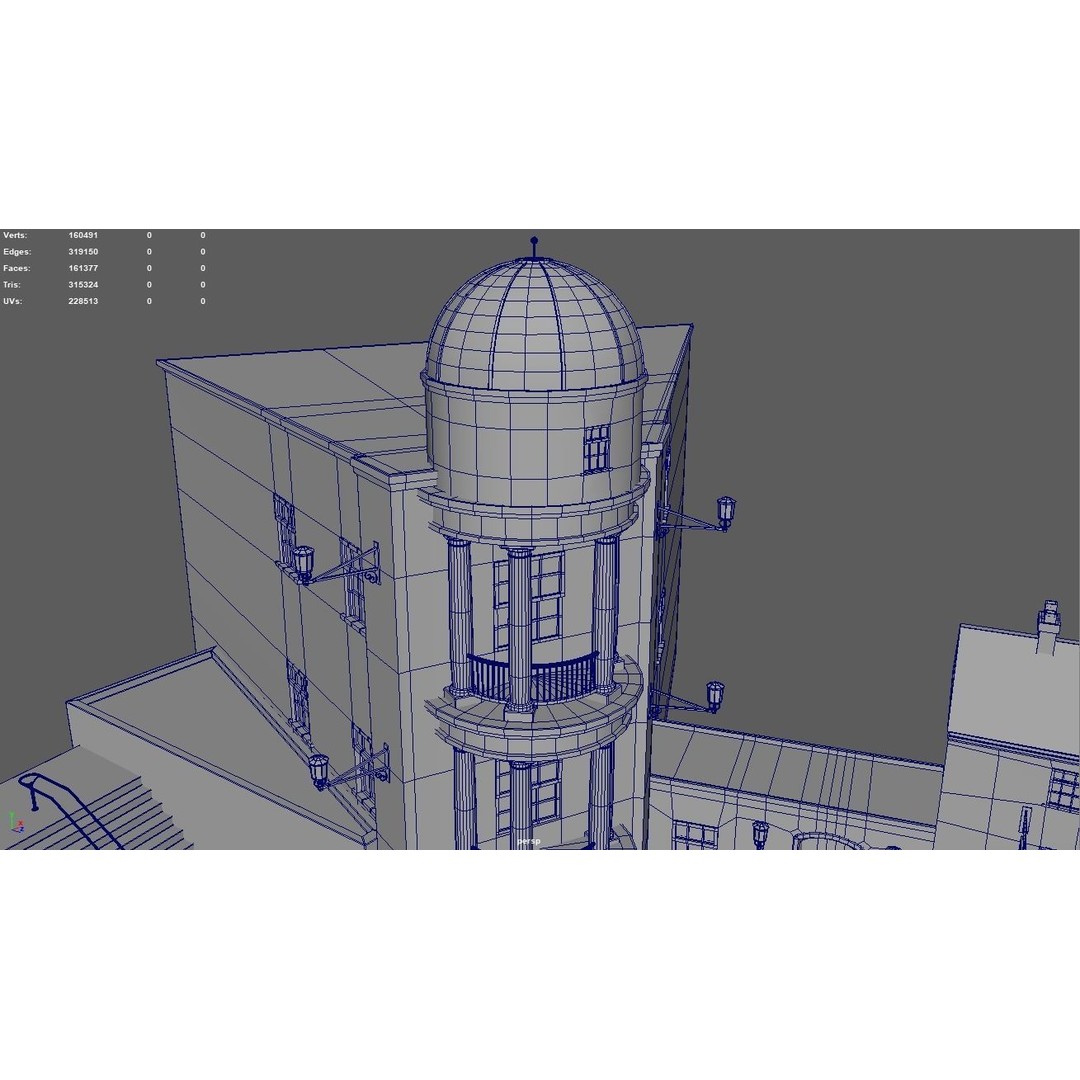 Diagon Alley 3D Model – Textured Scene, PBR, FBX, Blender - View 17