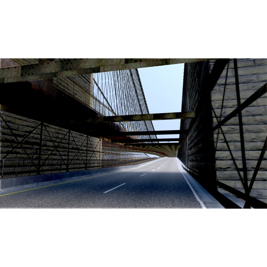Brooklyn Bridge 3D Model – Low Poly Architectural Asset, FBX - View 13