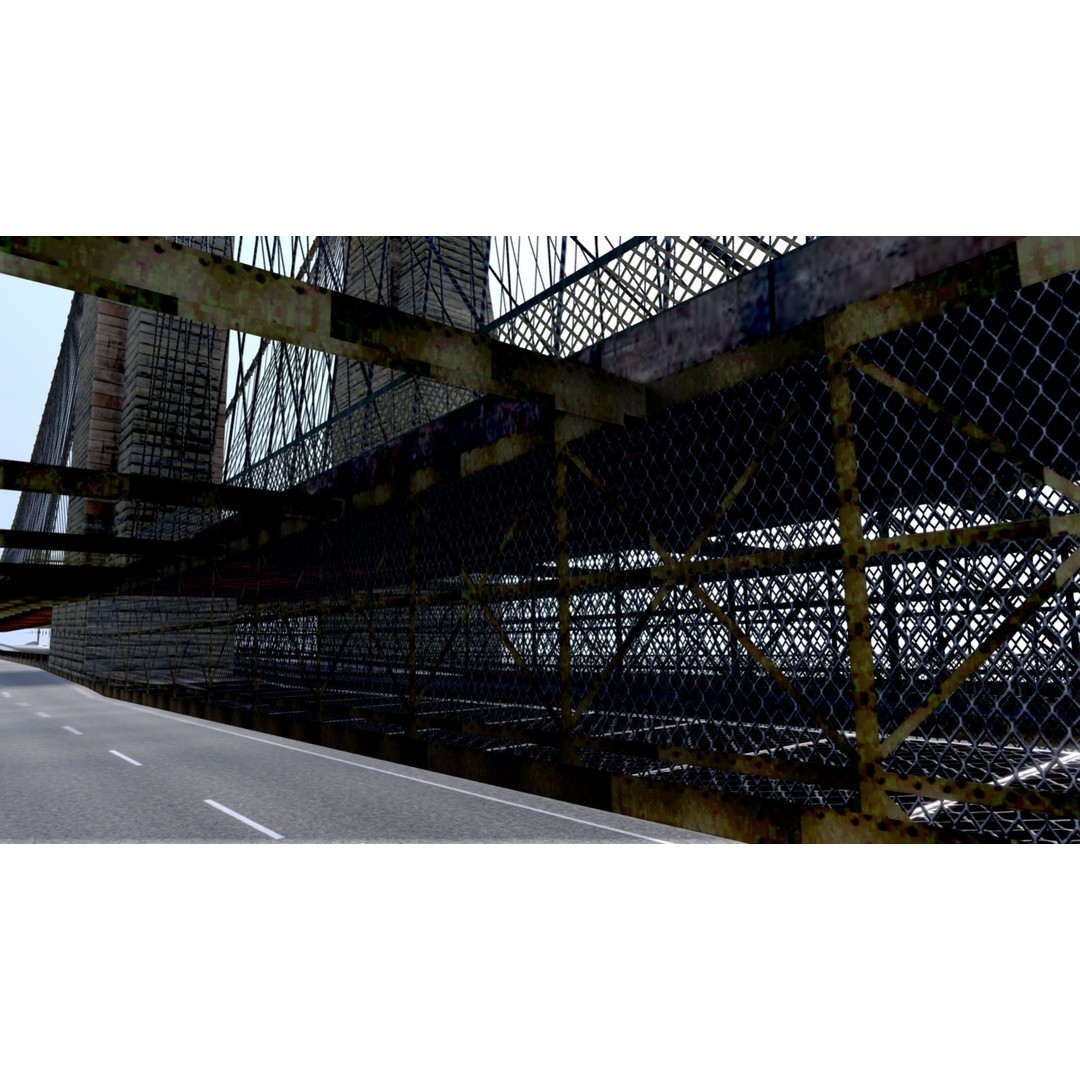 Brooklyn Bridge 3D Model – Low Poly Architectural Asset, FBX - View 14