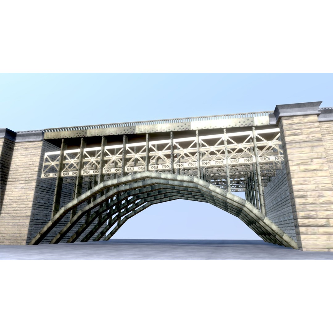 Brooklyn Bridge 3D Model – Low Poly Architectural Asset, FBX - View 17