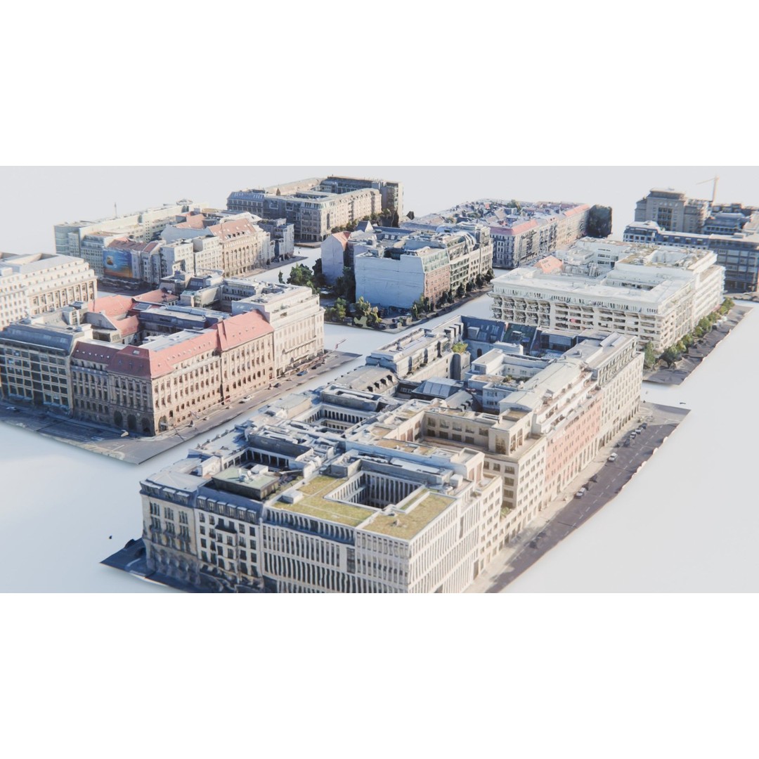 Berlin Urban Building Blocks 3D Model – Detailed Cityscape Asset, FBX