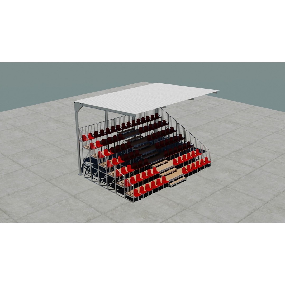 Small Town America Buildings 3D Model – Low Poly Game Asset, FBX - View 112