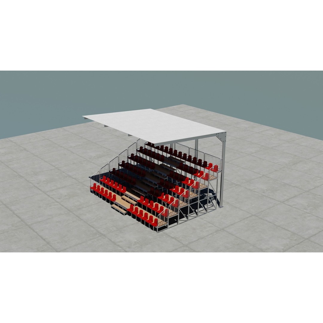 Small Town America Buildings 3D Model – Low Poly Game Asset, FBX - View 113