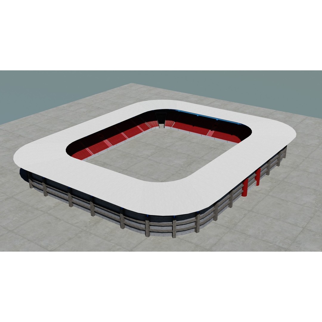 Small Town America Buildings 3D Model – Low Poly Game Asset, FBX - View 114