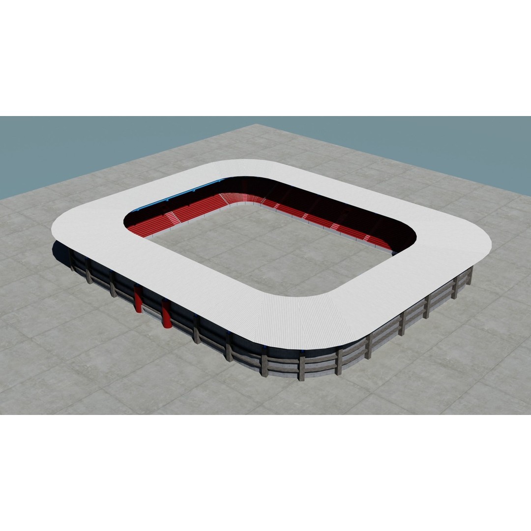 Small Town America Buildings 3D Model – Low Poly Game Asset, FBX - View 115