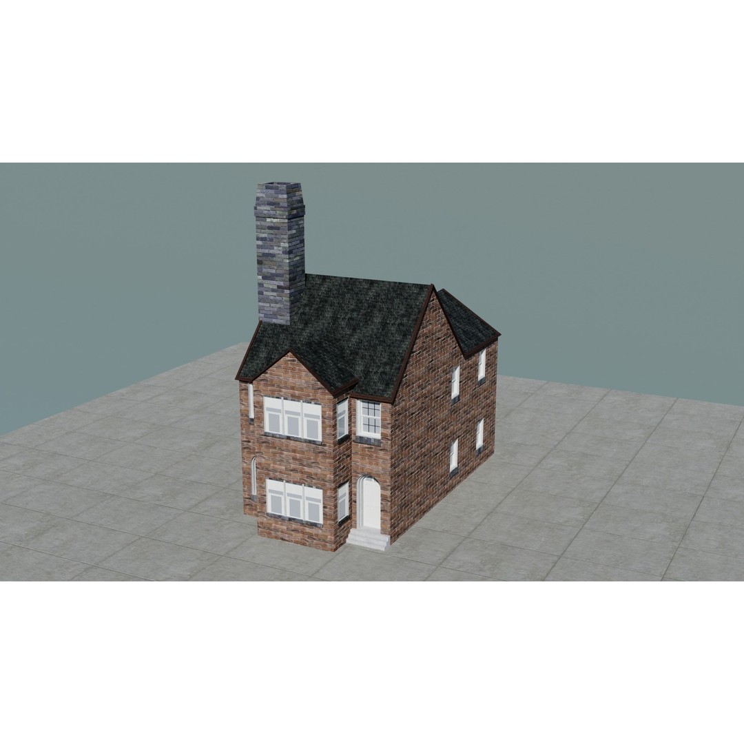Small Town America Buildings 3D Model – Low Poly Game Asset, FBX - View 13