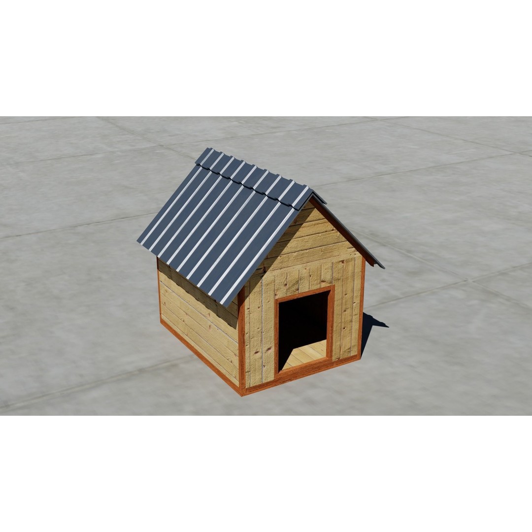 Small Town America Buildings 3D Model – Low Poly Game Asset, FBX - View 32