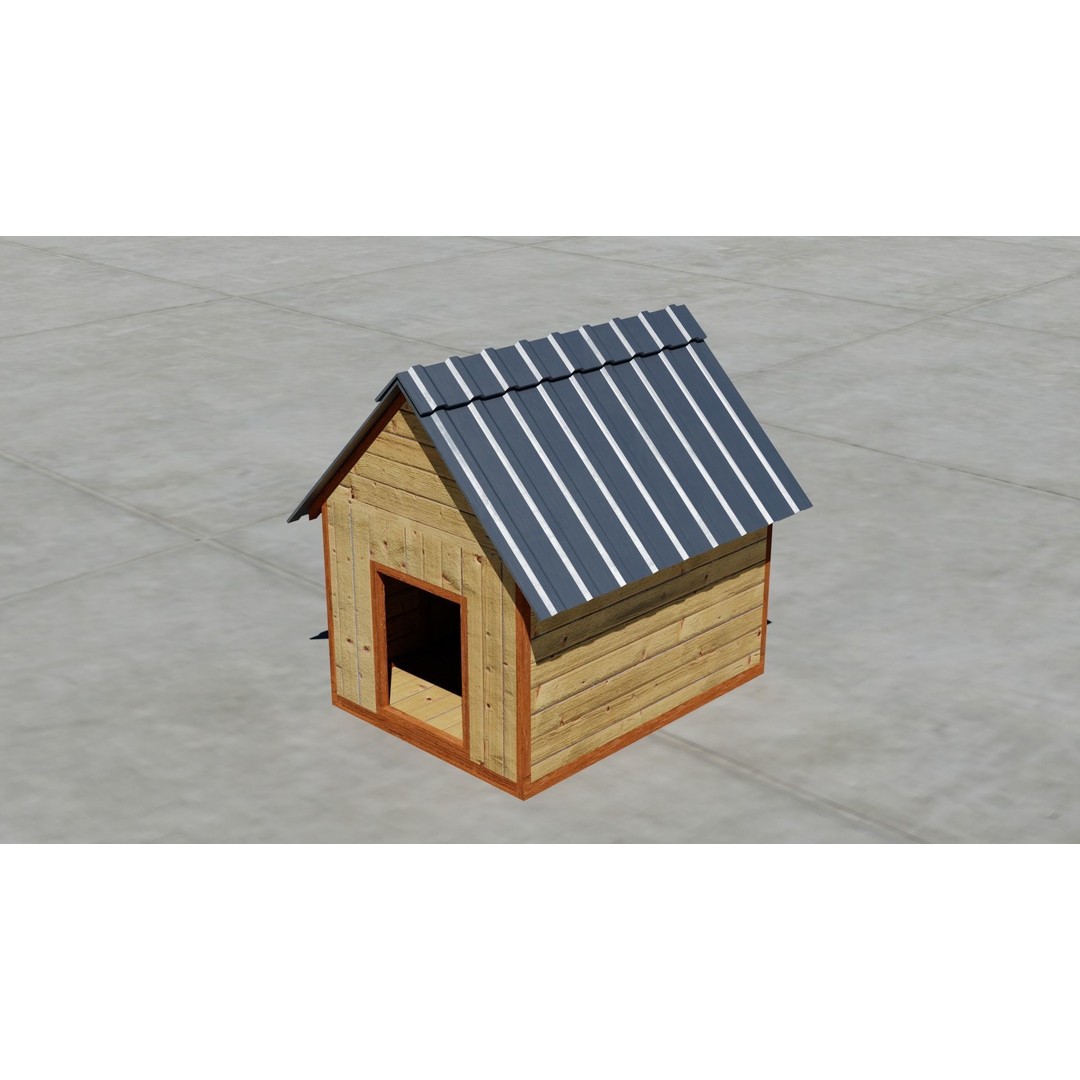 Small Town America Buildings 3D Model – Low Poly Game Asset, FBX - View 33