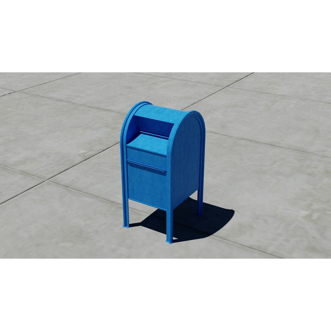 Small Town America Buildings 3D Model – Low Poly Game Asset, FBX - View 43