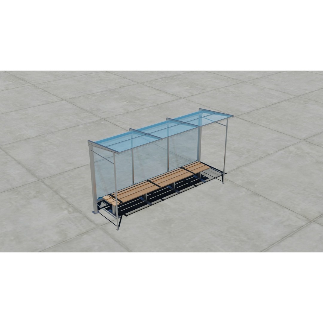 Small Town America Buildings 3D Model – Low Poly Game Asset, FBX - View 46