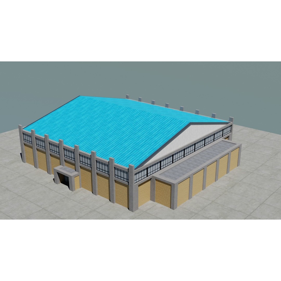 Small Town America Buildings 3D Model – Low Poly Game Asset, FBX - View 72