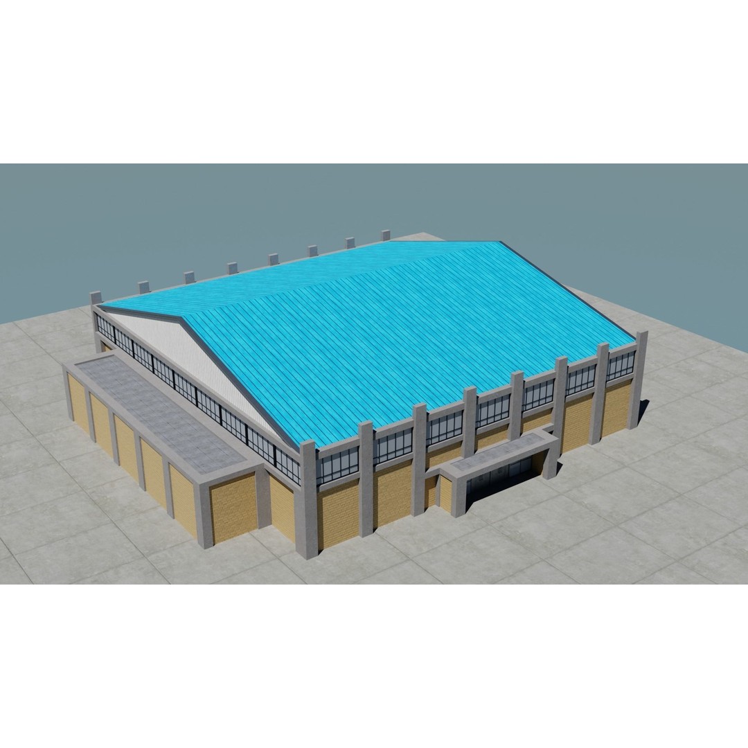 Small Town America Buildings 3D Model – Low Poly Game Asset, FBX - View 73