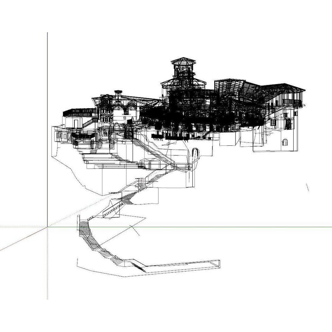 Island Citadel 3D Model – Historic Fortress with Textures, FBX - View 19
