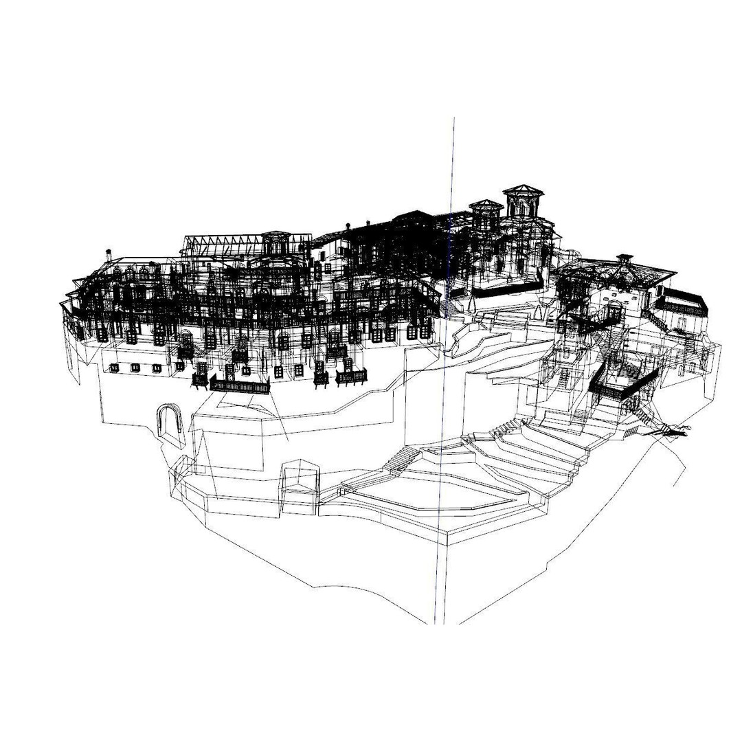 Island Citadel 3D Model – Historic Fortress with Textures, FBX - View 22