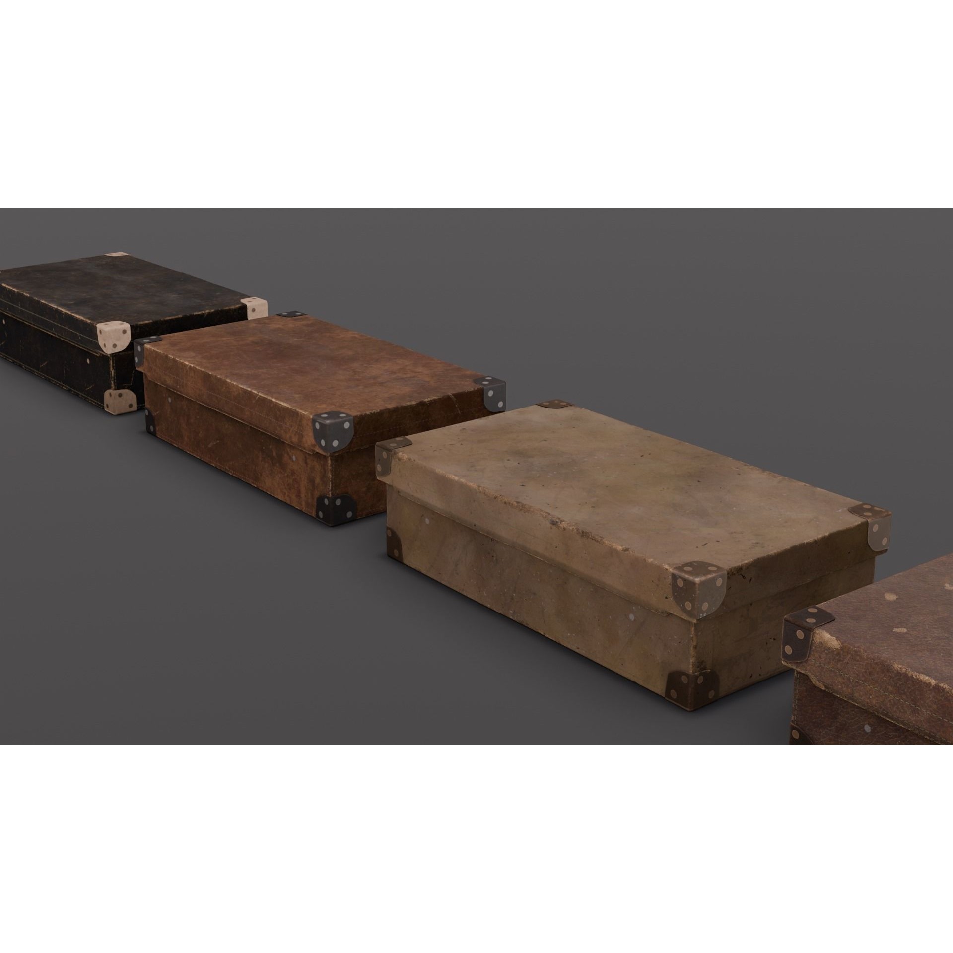 Suitcase Pack - Low-Poly Game-Ready 3D Model - View 16