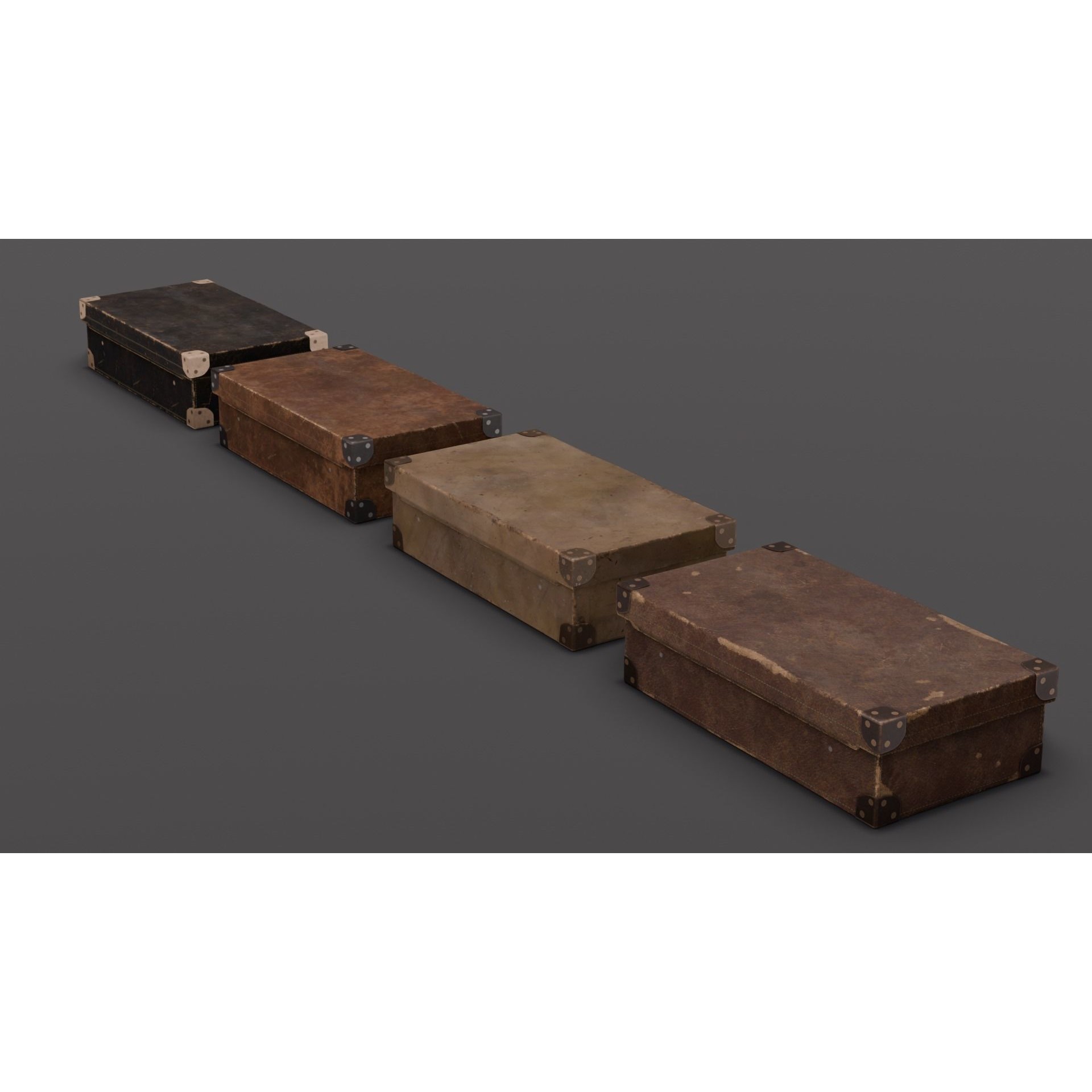 Suitcase Pack - Low-Poly Game-Ready 3D Model - View 17