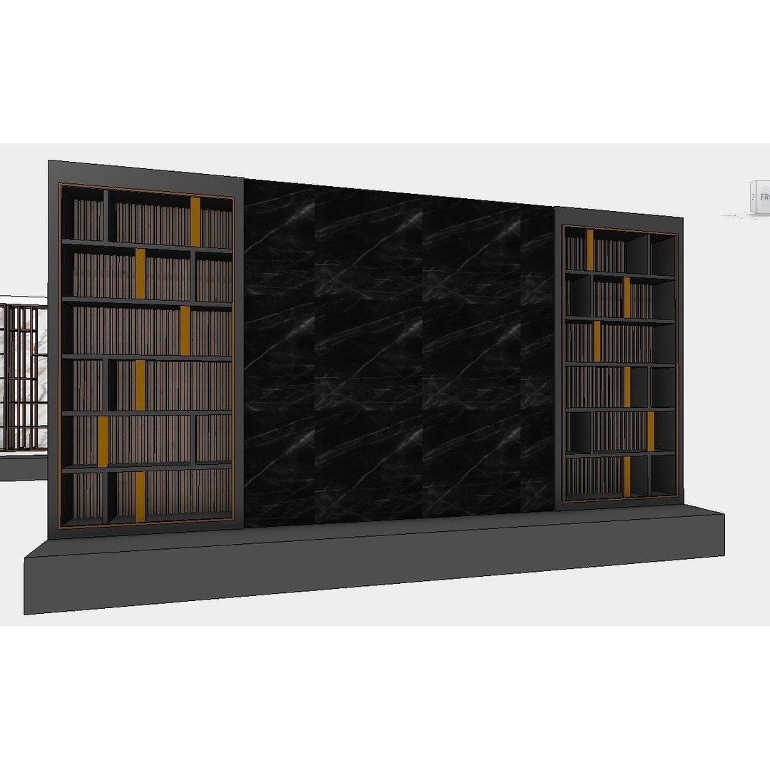 Decorative Wall Panels 3D Model – Revit Family, Adjustable Dimensions - View 31