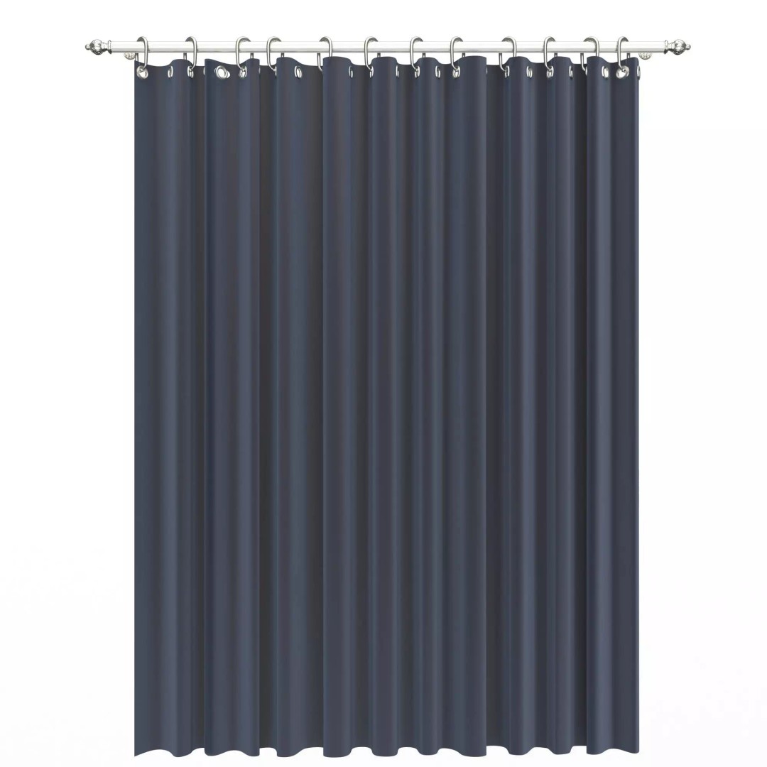 Classic Cornice Curtain 3D Model – Low Poly Architectural Decoration, FBX, OBJ - View 35