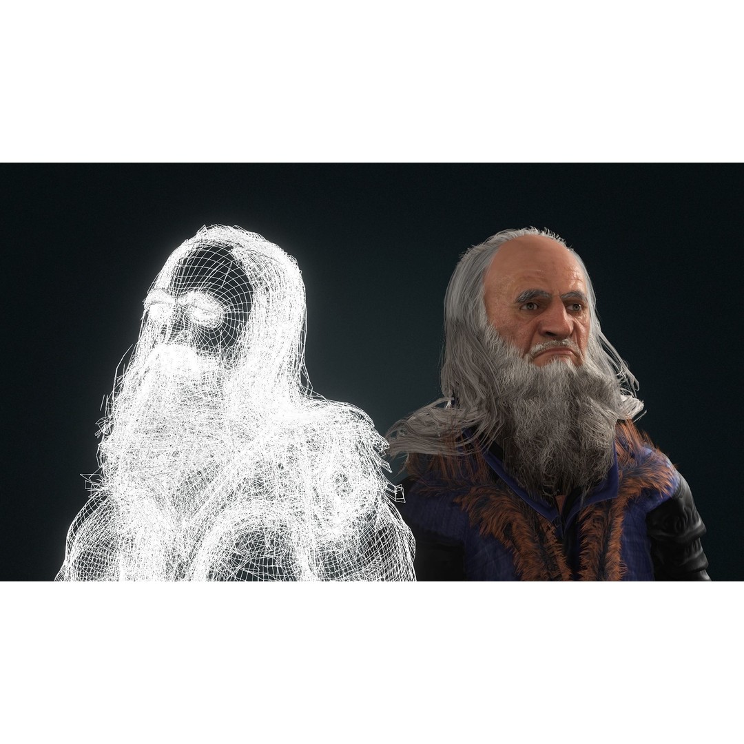 da Vinci Character 3D Model – High Quality Rigged Animation, FBX - View 5