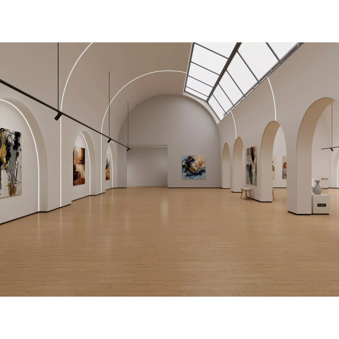 Modern Art Gallery 3D Model – Interior Design with Textures, FBX - View 4