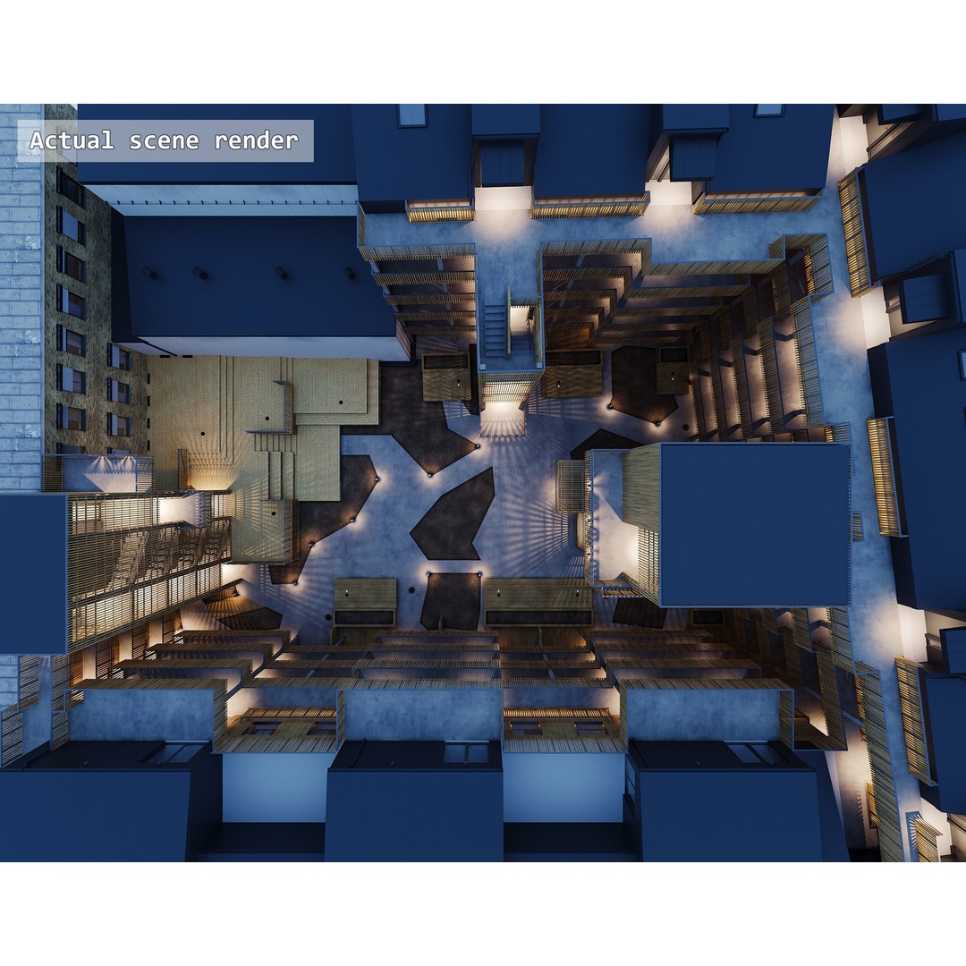 Qvillestaden Residential Apartment Complex 3D Model – Modern Architecture, FBX, OBJ - View 12