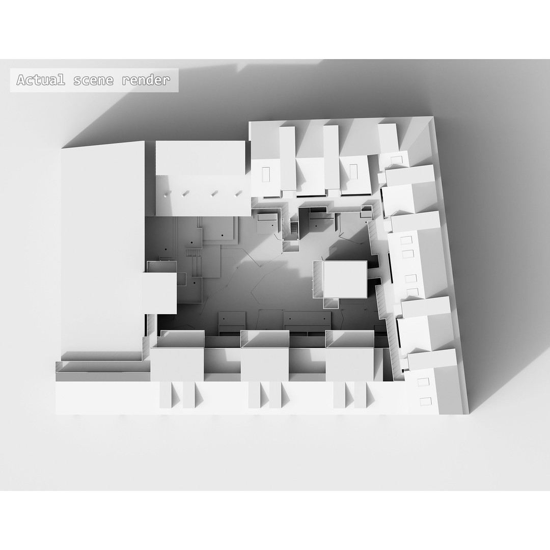 Qvillestaden Residential Apartment Complex 3D Model – Modern Architecture, FBX, OBJ - View 23