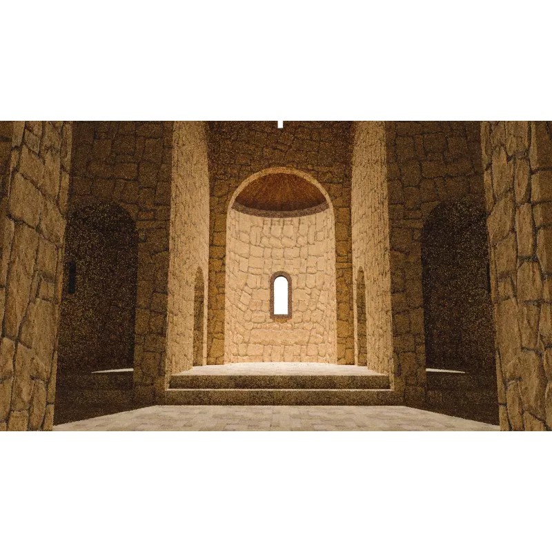Georgian Orthodox Church 3D Model – Low Poly Architectural Asset, FBX, Blender - View 5