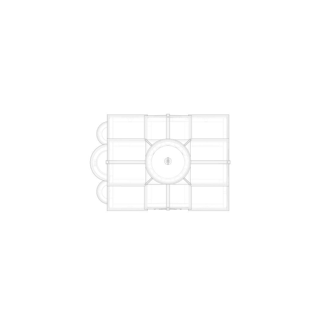 Georgian Orthodox Church 3D Model – Low Poly Architectural Asset, FBX, Blender - View 7