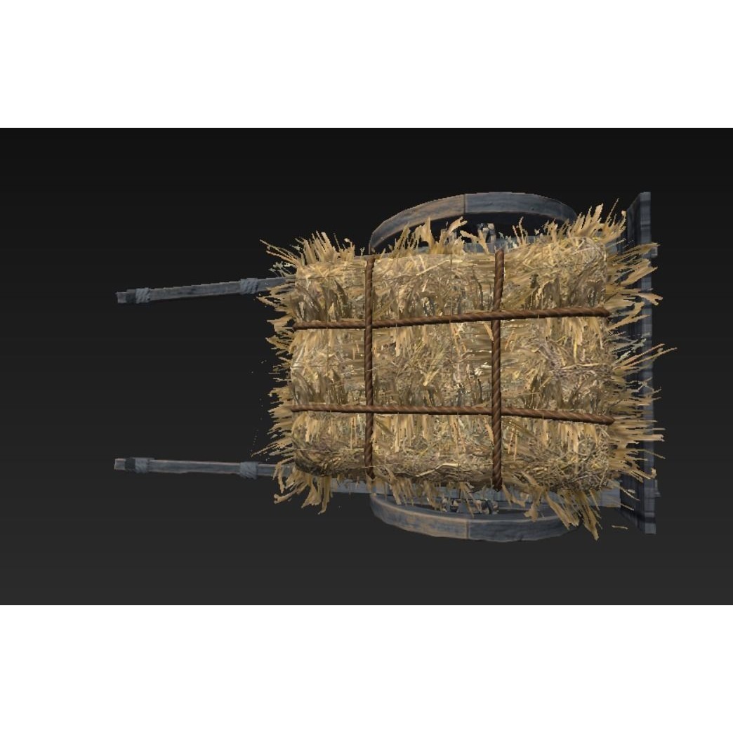 Roman Carriage 3D Model – Low Poly Historical Transport, FBX - View 35