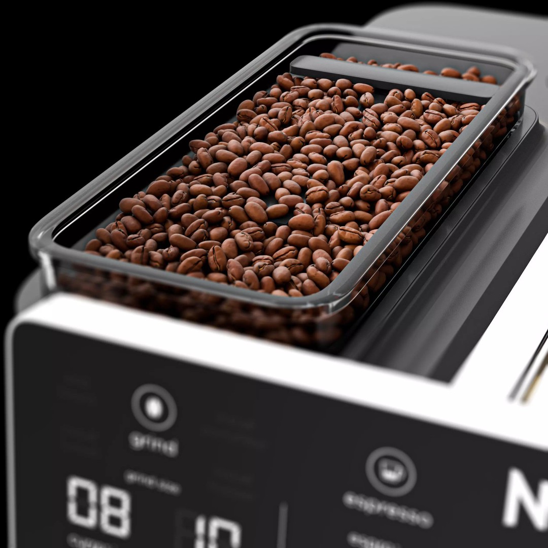 Ninja Espresso Machine 3D Model – Ultra-Detailed Kitchen Asset, OBJ & FBX - View 4