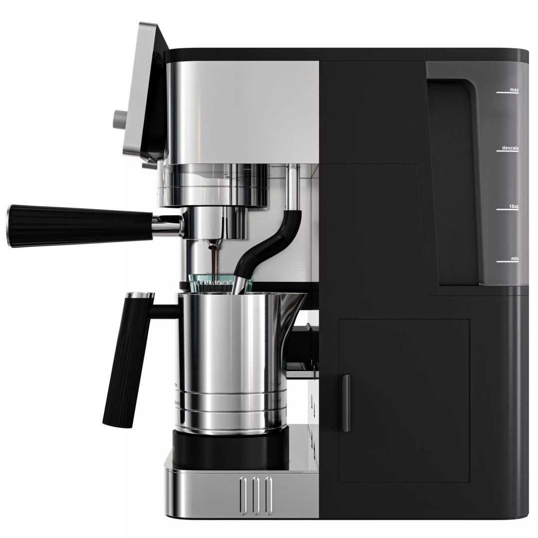 Ninja Espresso Machine 3D Model – Ultra-Detailed Kitchen Asset, OBJ & FBX - View 9