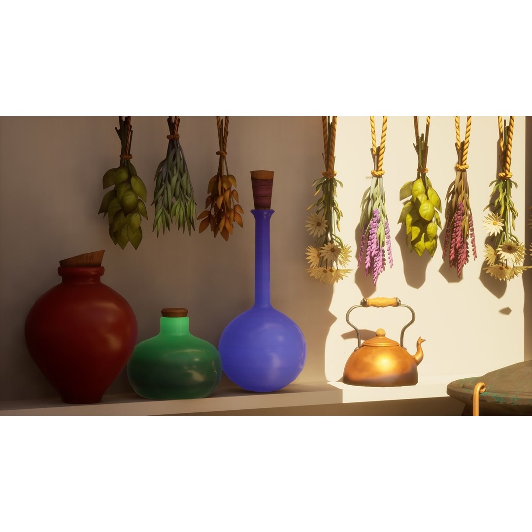 Potion Props 3D Model – Low Poly Fantasy Asset, FBX, PBR Textures - View 30