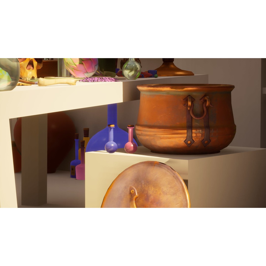 Potion Props 3D Model – Low Poly Fantasy Asset, FBX, PBR Textures - View 32