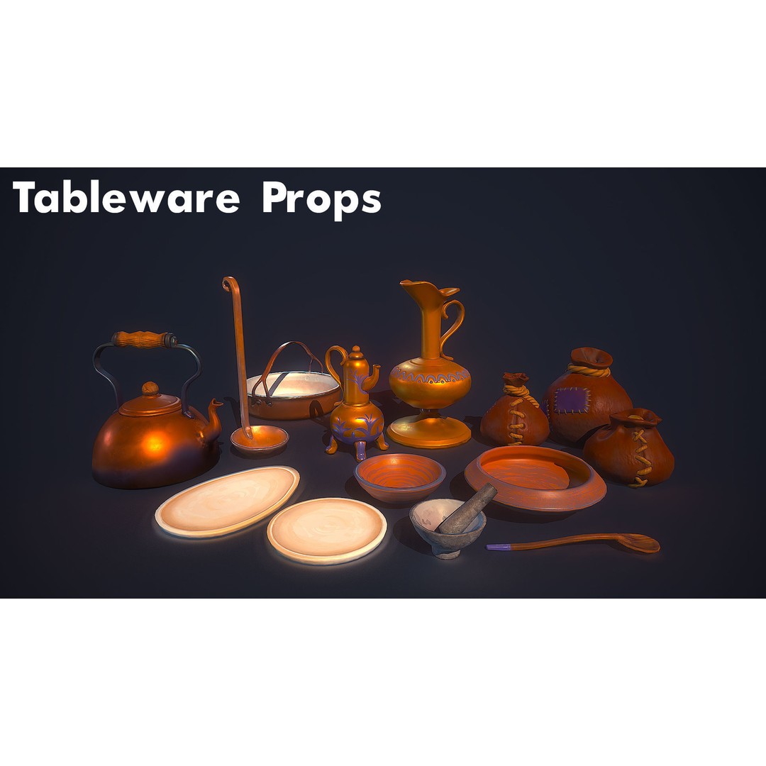 Potion Props 3D Model – Low Poly Fantasy Asset, FBX, PBR Textures - View 6