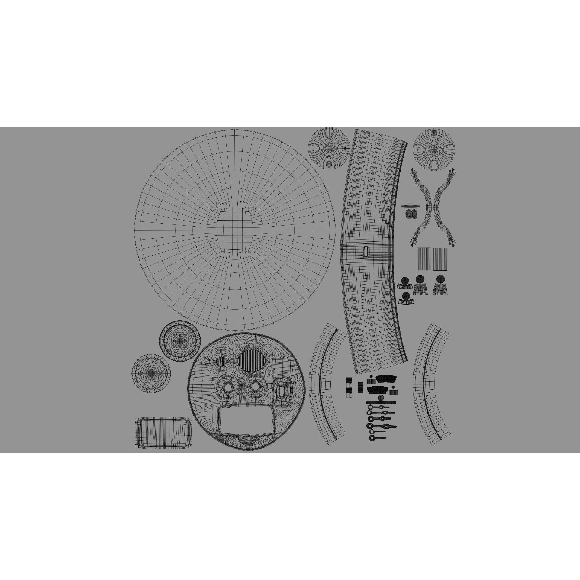 Antique Clock - High-Detail 3D Model