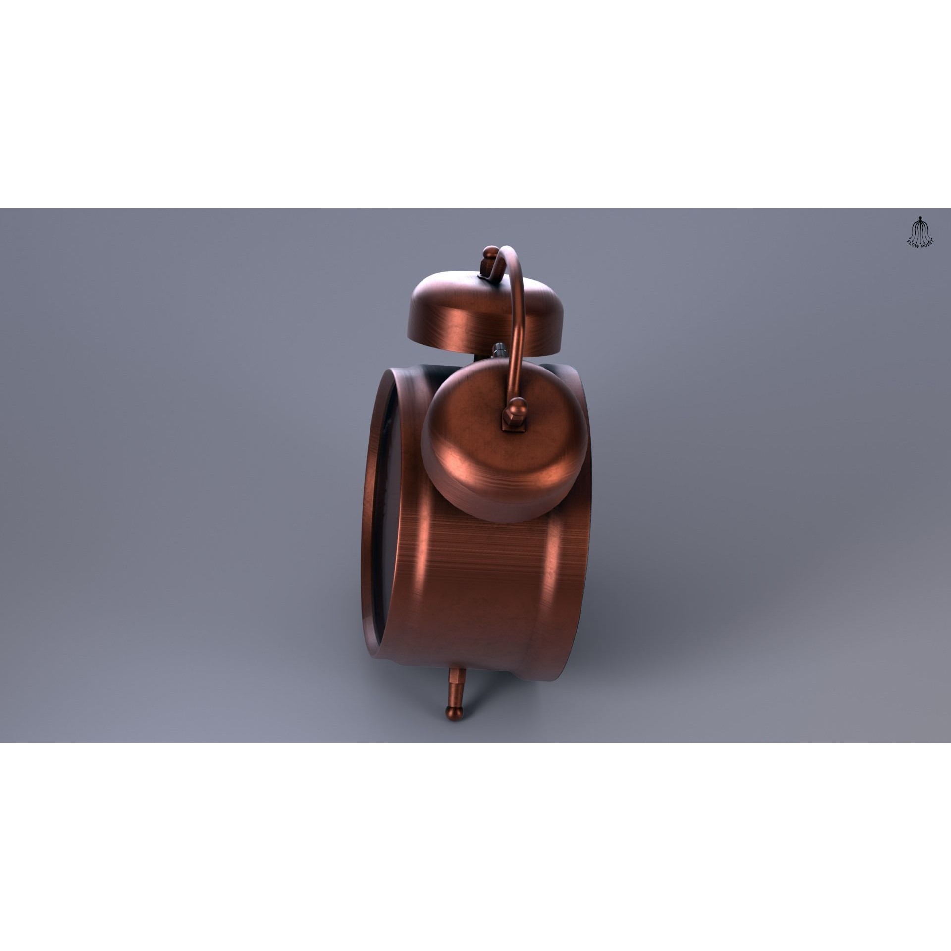 Antique Clock - High-Detail 3D Model - View 11