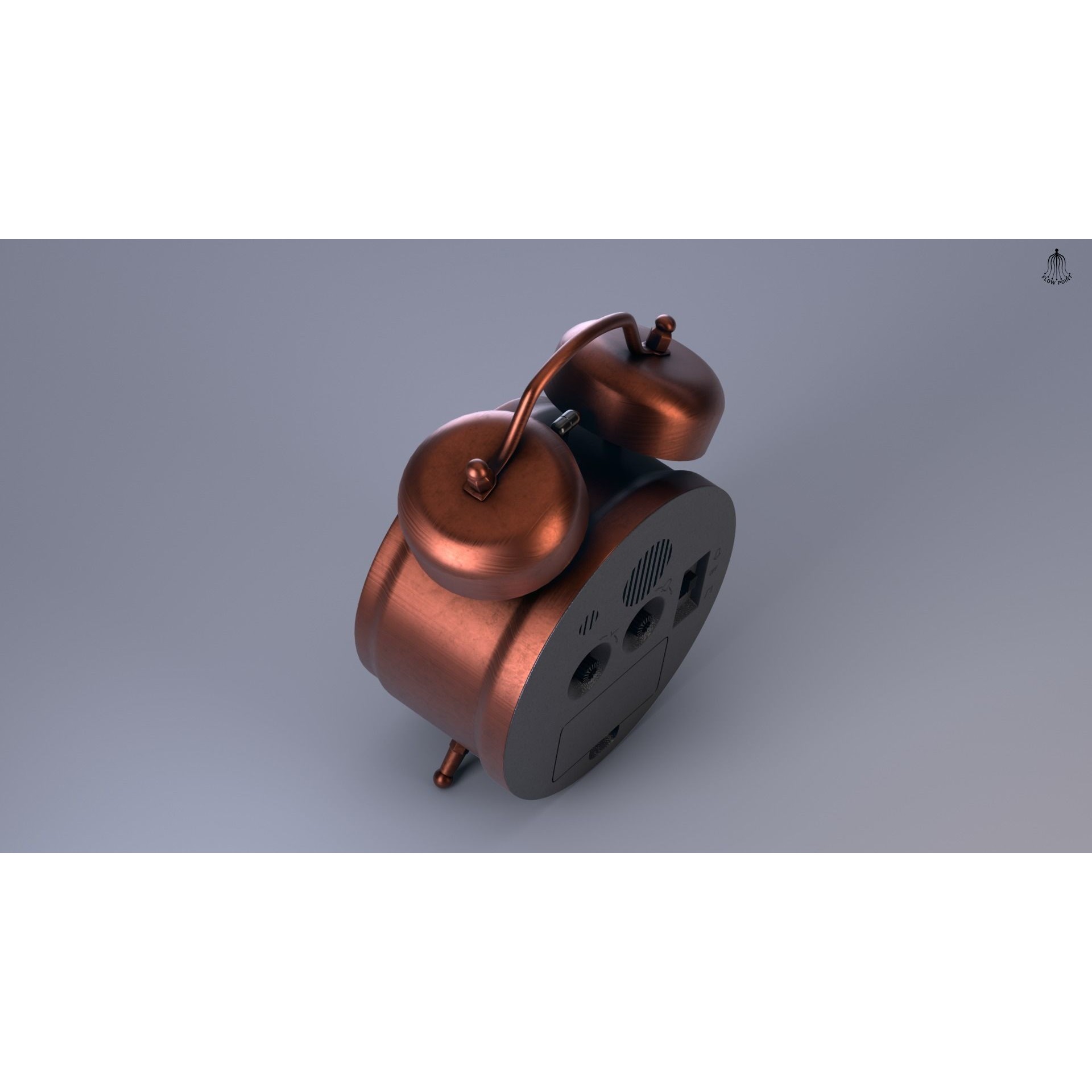 Antique Clock - High-Detail 3D Model - View 12