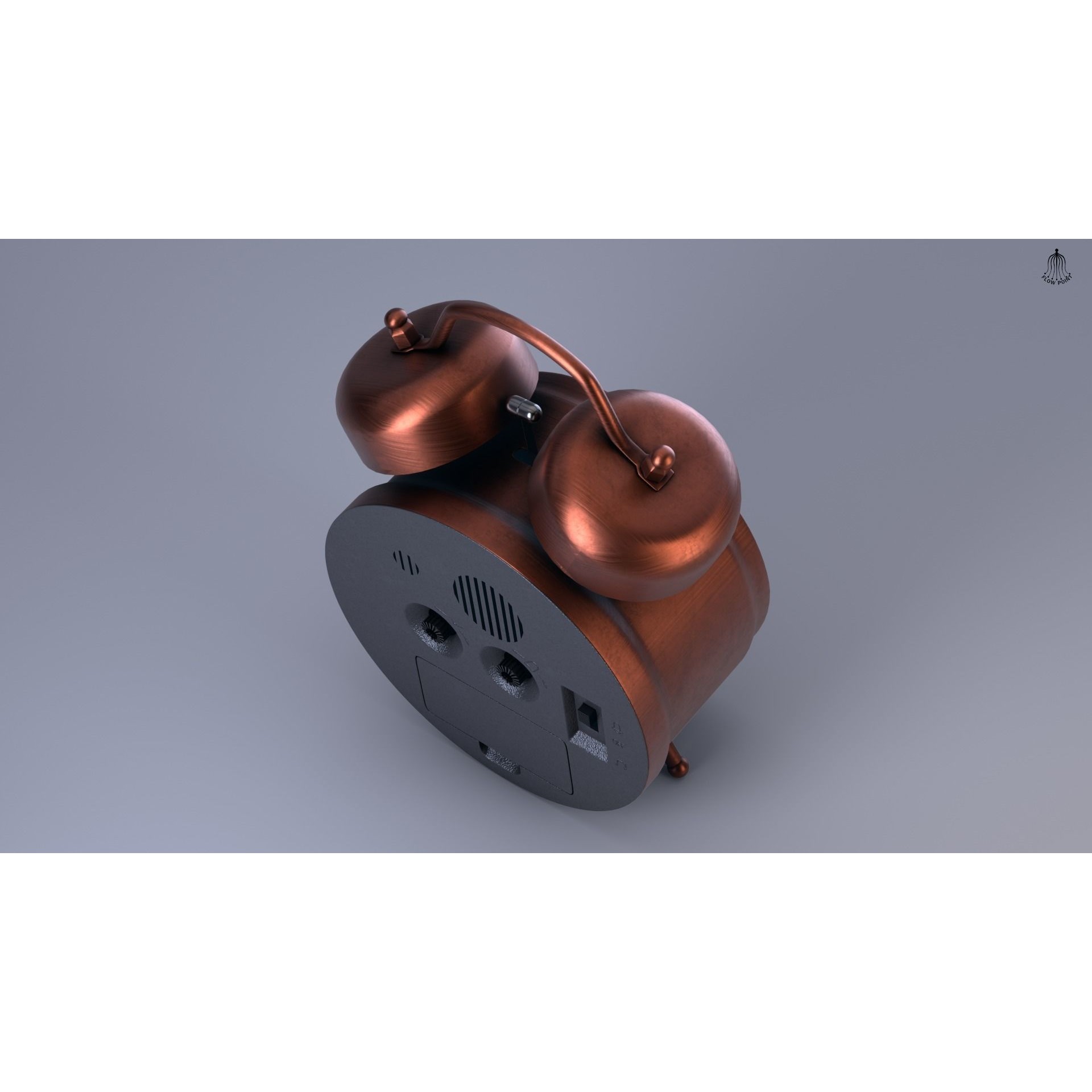 Antique Clock - High-Detail 3D Model - View 14