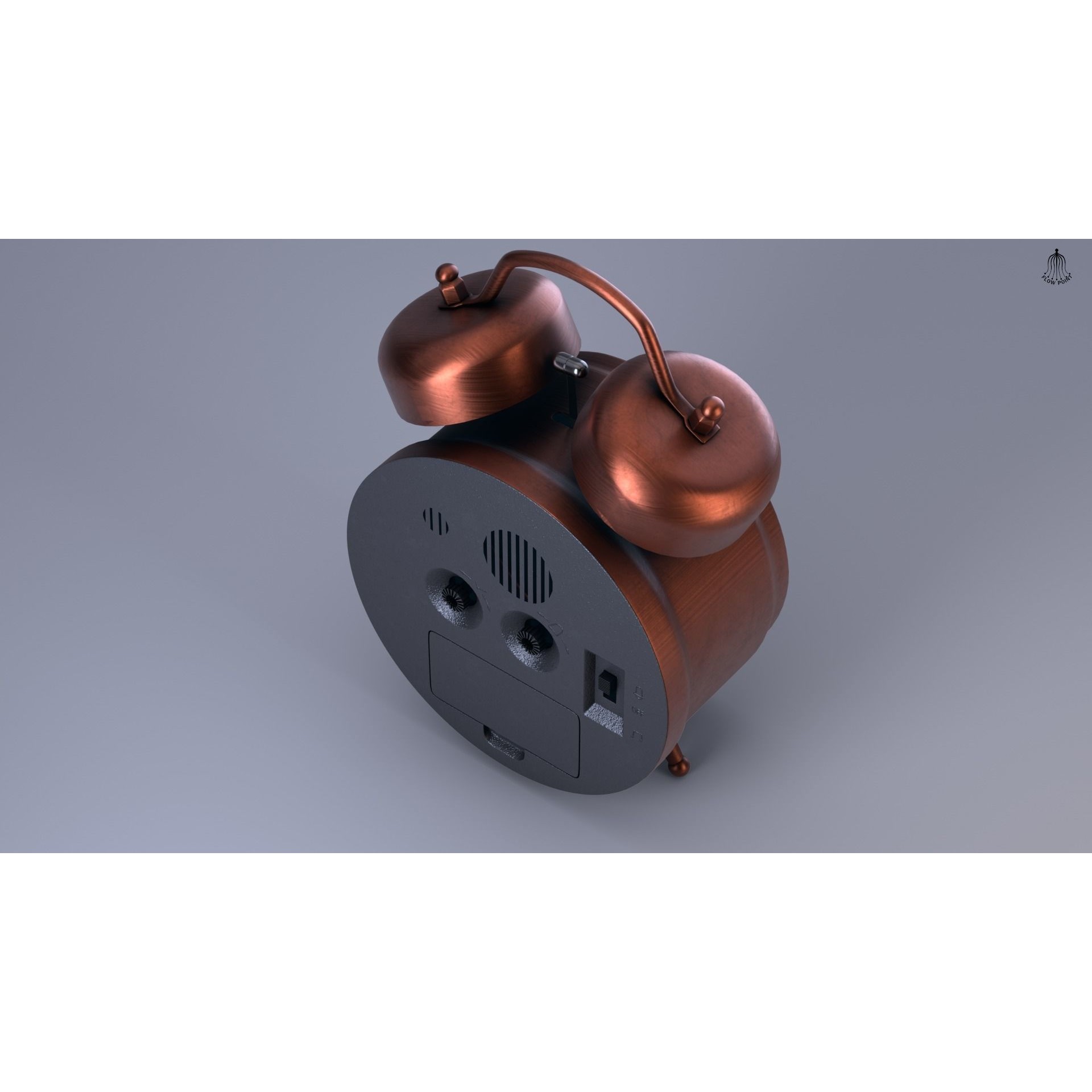 Antique Clock - High-Detail 3D Model - View 15