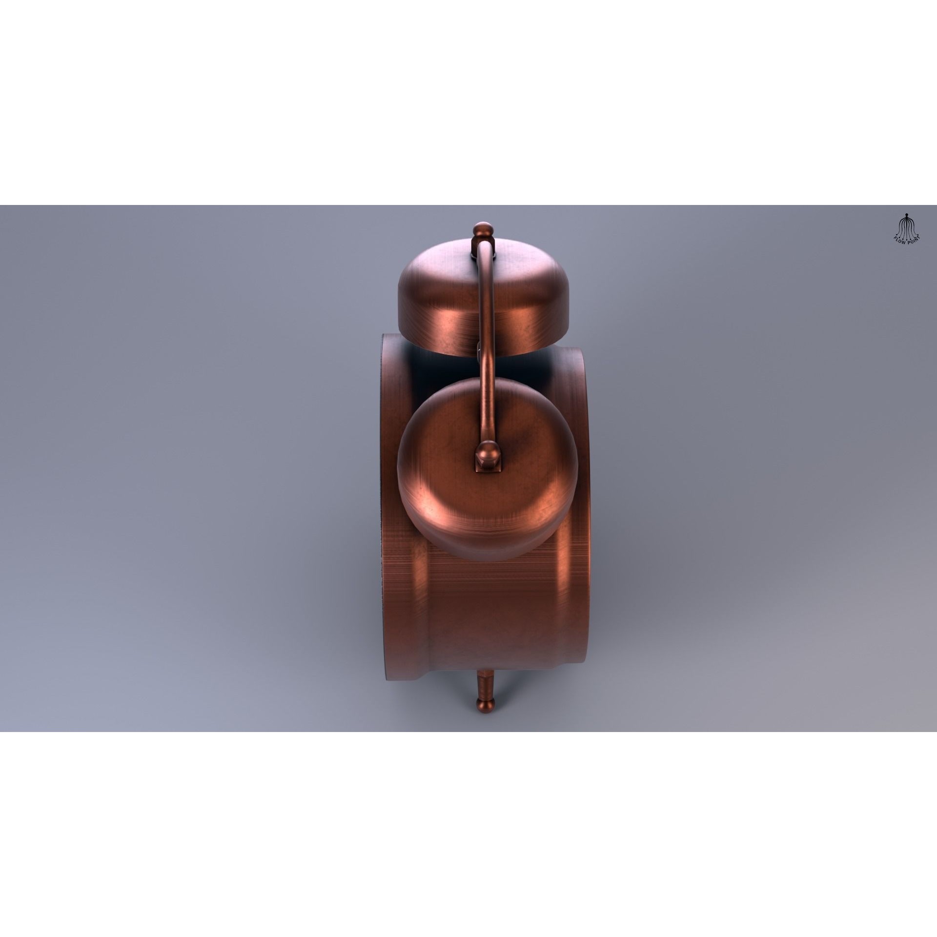 Antique Clock - High-Detail 3D Model - View 16