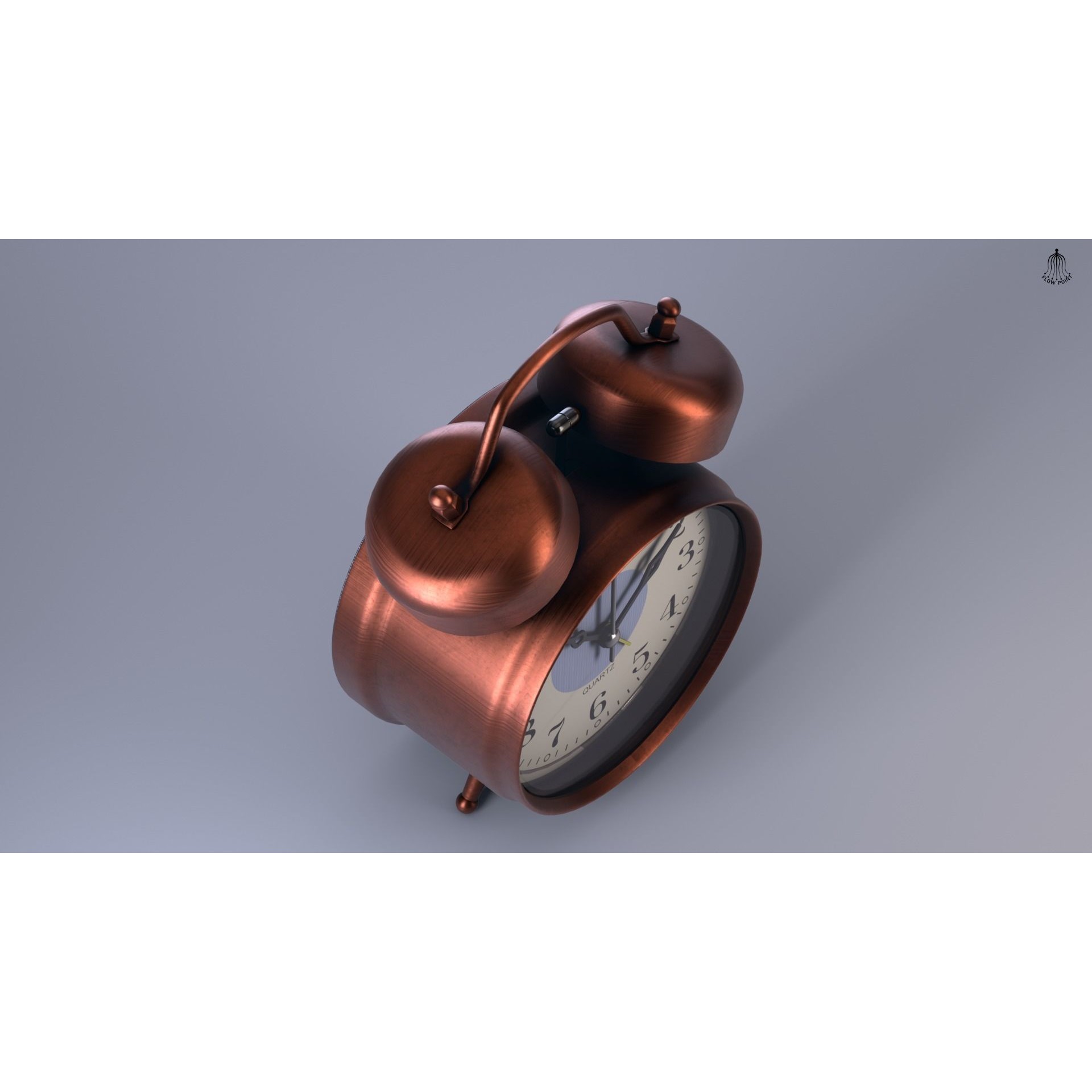 Antique Clock - High-Detail 3D Model - View 17