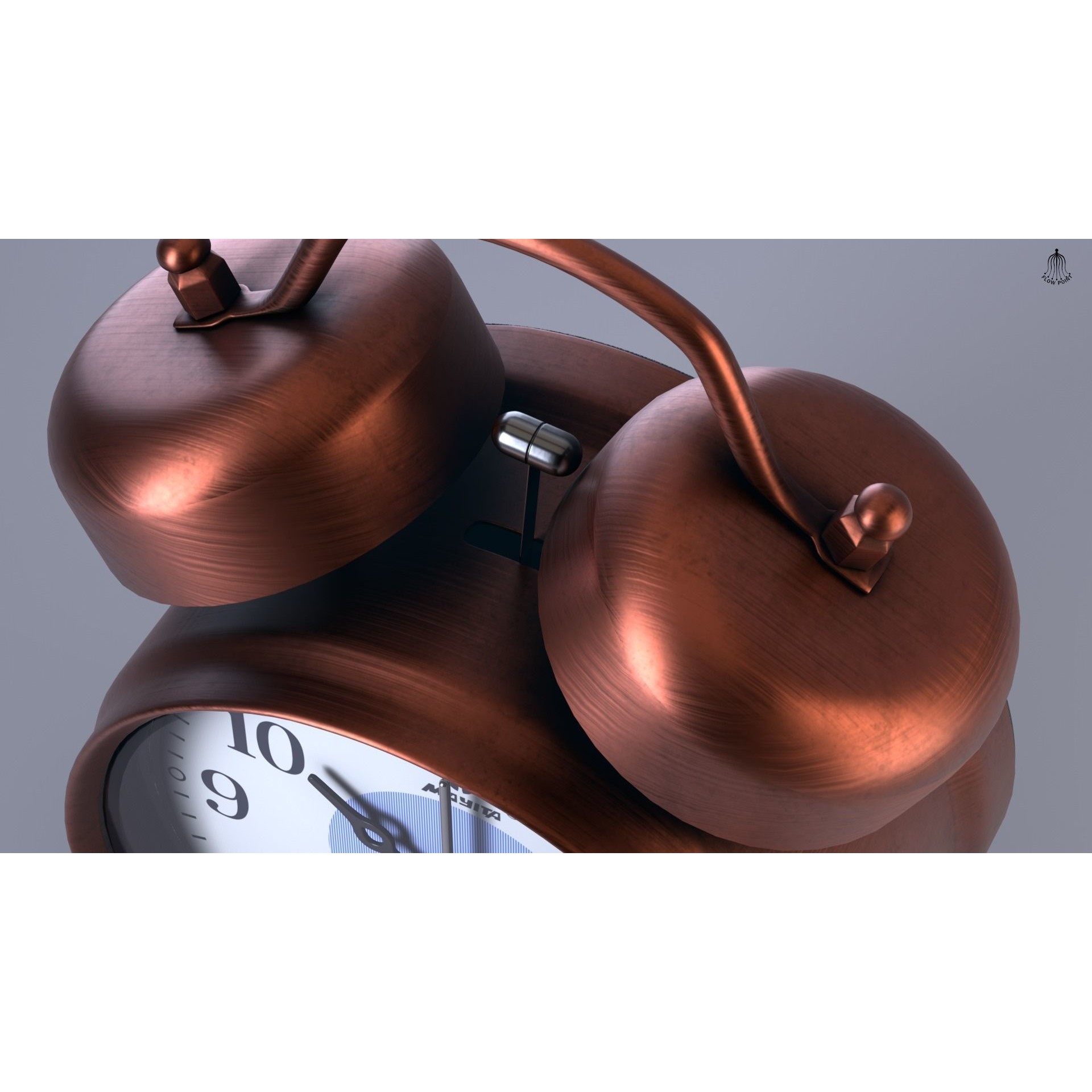 Antique Clock - High-Detail 3D Model - View 19