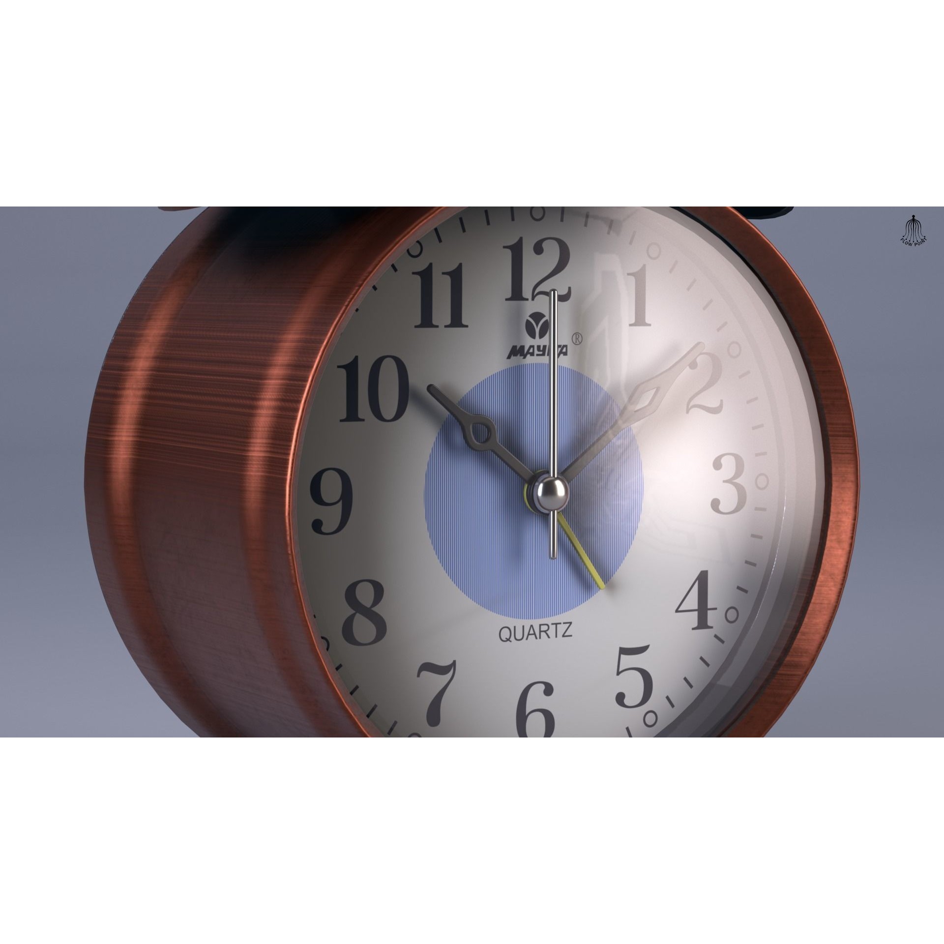 Antique Clock - High-Detail 3D Model - View 20