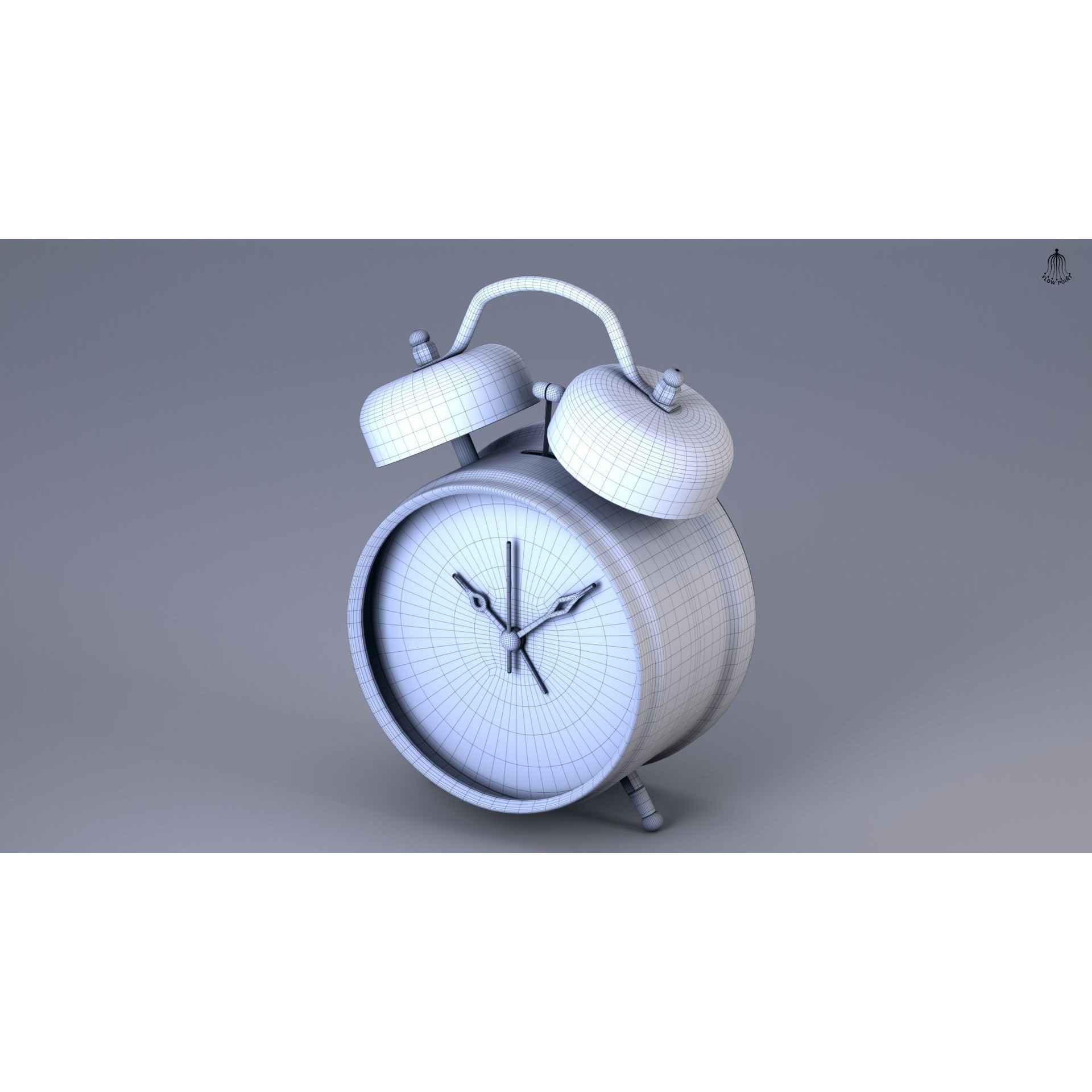 Antique Clock - High-Detail 3D Model - View 22
